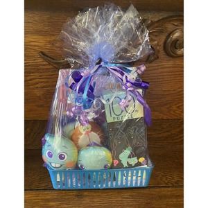 Disney Soul Gift Basket Set Coloring Book Puzzle Plush 22 Newb & Mr. Mittens Cat